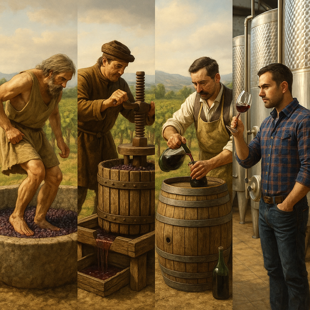 The evolution of winemaking techniques over time